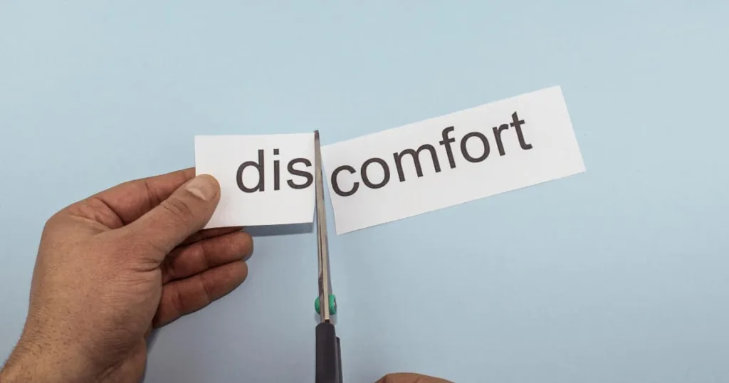 get rid of discomfort