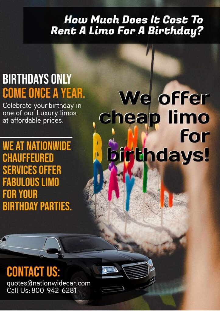 How Much Does It Cost To Rent A Limo For A Birthday