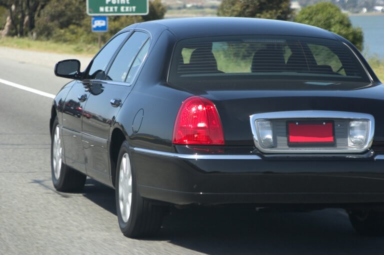 bigstock Town Car On Freeway 271571 768x510 1