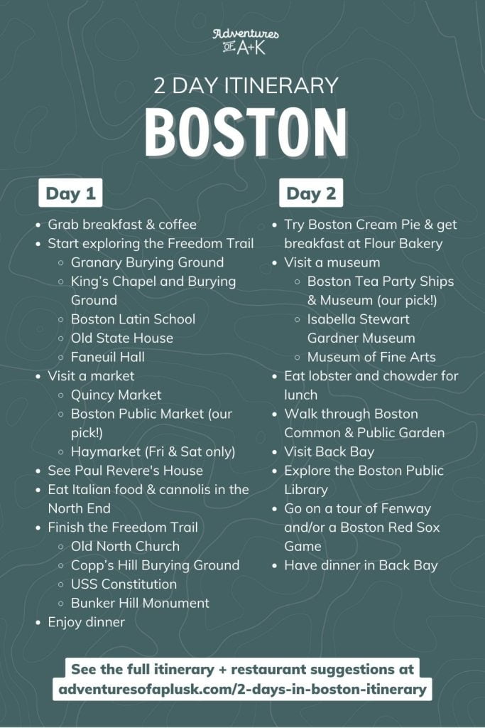 Is 2 Days Enough to Visit Boston?