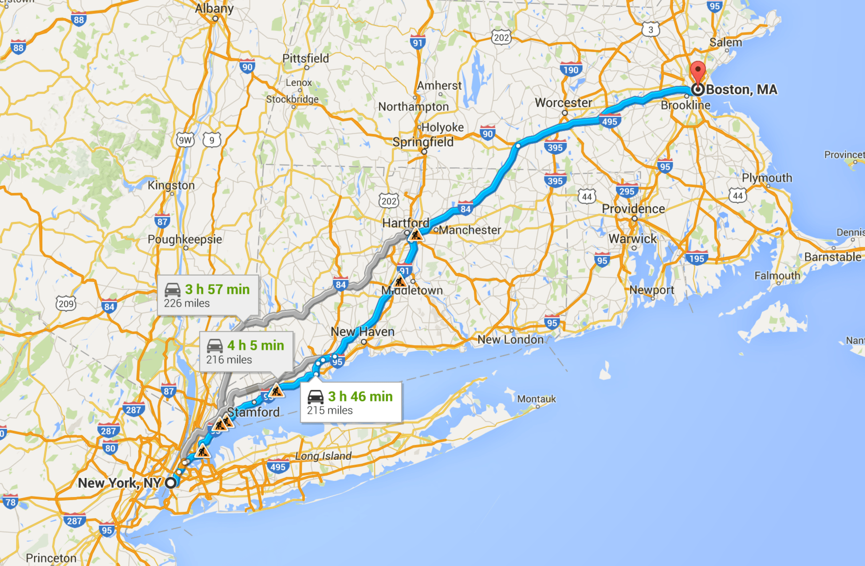 Is It Worth Driving From New York to Boston?